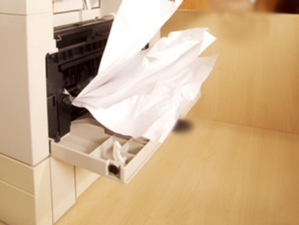 Dấu hiệu máy photocopy bị kẹt giấy