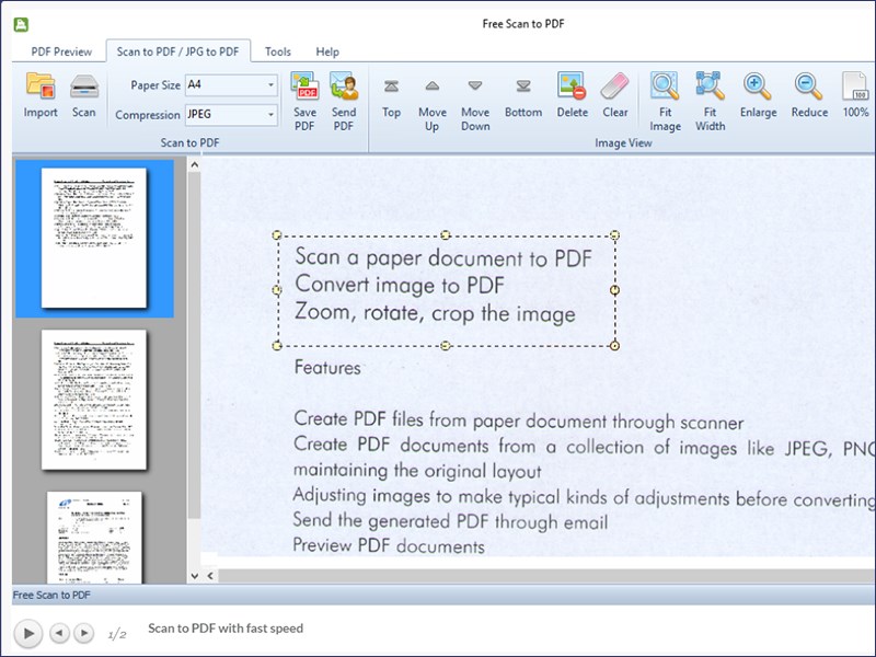 Free Easy Scan to PDF